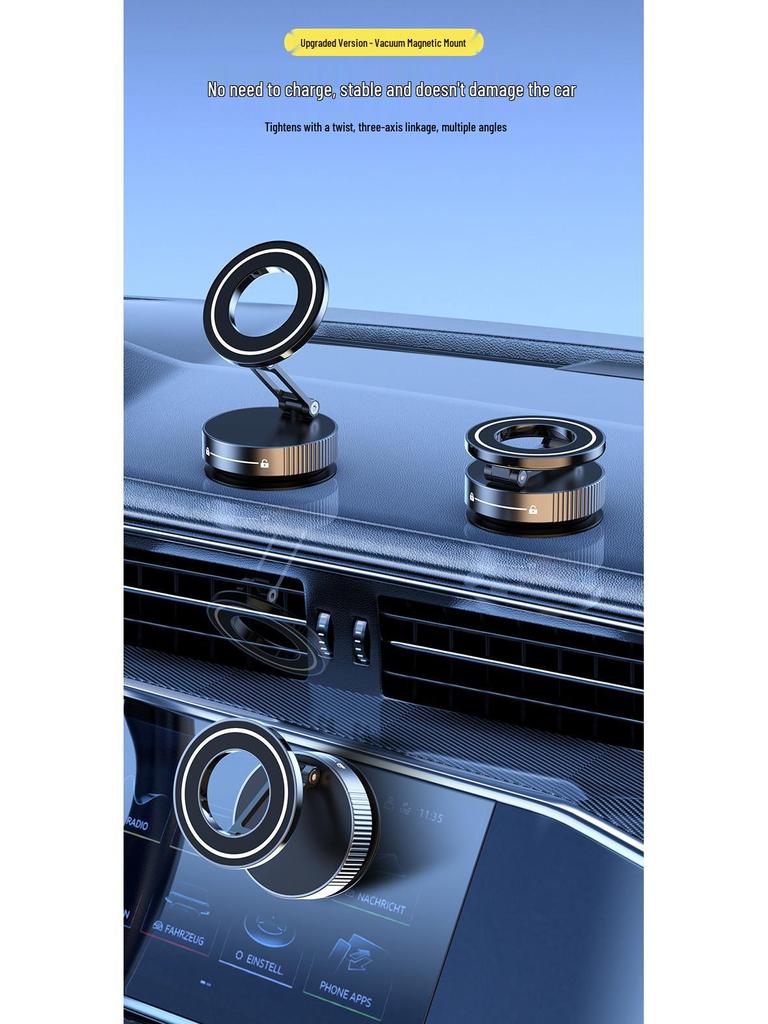 Foldable Zinc Alloy Magnetic Phone Holder for Car - K11 Model