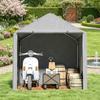 Storage sheds, outdoor bicycle shelter with galvanized steel frame, waterproof and UV-resistant (only with storage sheds)