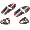 For Nissan 350Z 2003-2006 ABS Carbon Fiber Inner Door Bowl Handle Decorative Frame Stickers Automotive Interior Accessories
