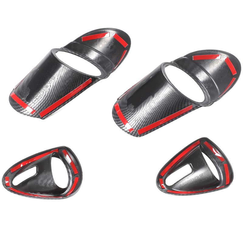 For Nissan 350Z 2003-2006 ABS Carbon Fiber Inner Door Bowl Handle Decorative Frame Stickers Automotive Interior Accessories