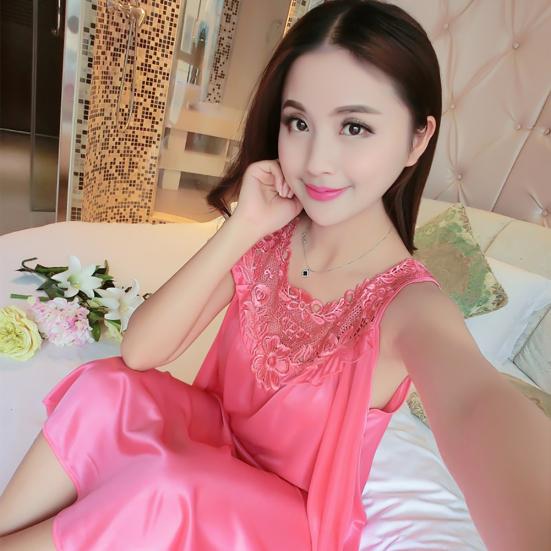 אופנת קיץ לנשים סקסית ללא שרוולים רופפת לנשימה לבוש לילה