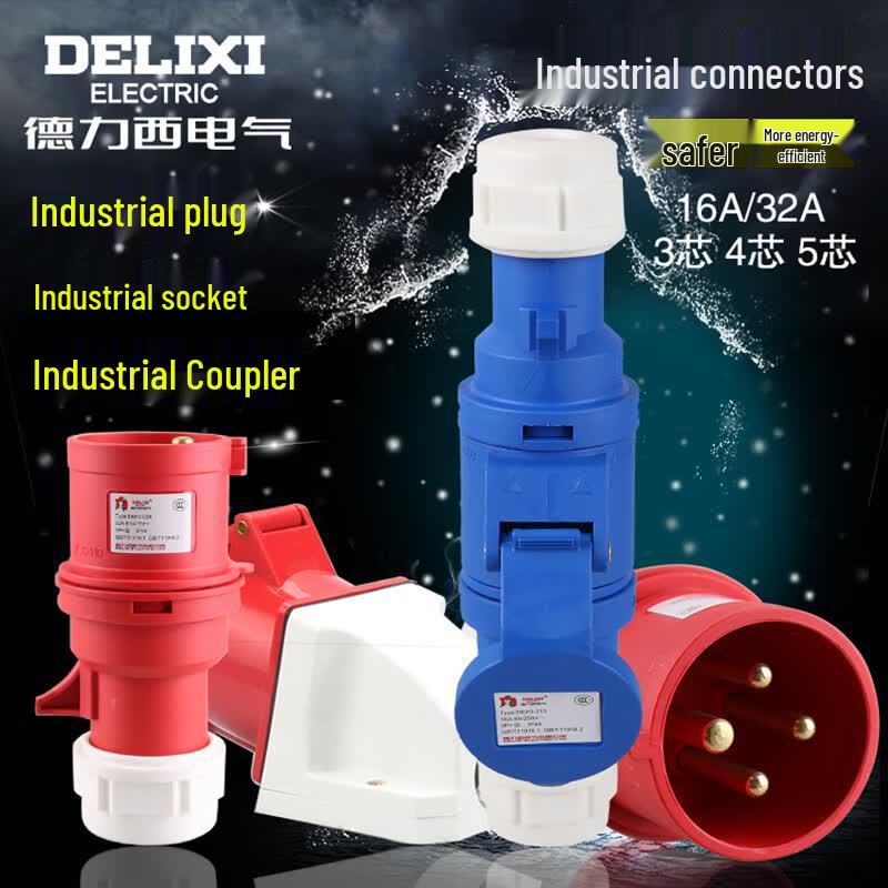 DELIXI ELECTRIC Industrial Plug 32A 5-pin 415V