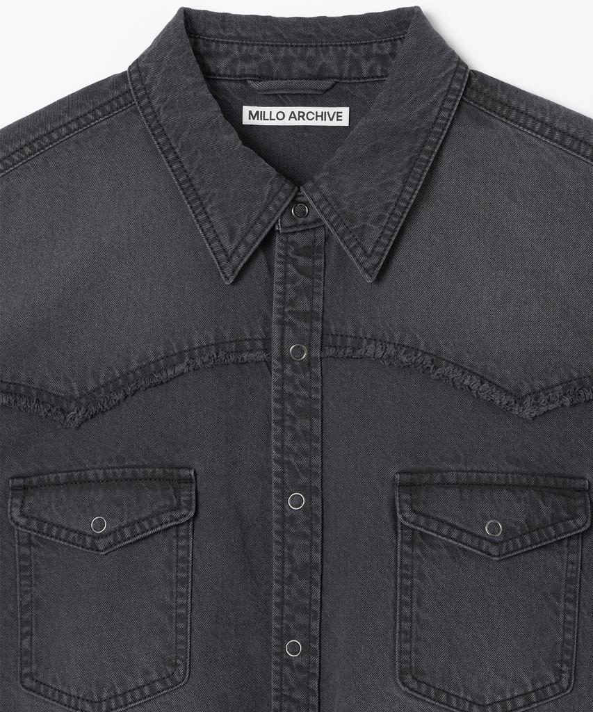 MILLO ARCHIVE New Normal Western Denim Shirt [Washed Black]