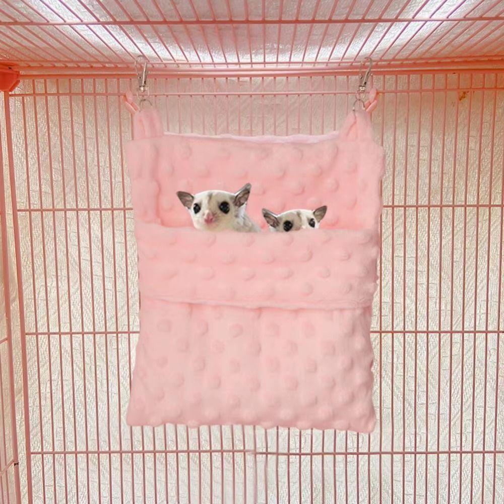 Plush Hamster Hammock Hangable Small Pet Hammock Soft Rat Sleeping Bag