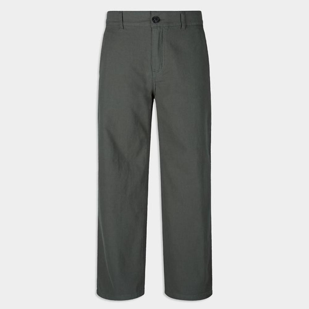 Weekhour Banding Wide Cotton Pants Khaki KHAKI/S