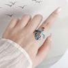 Zinc Zinc Alloy Women Finger Rings Peacock Enamel Retro Ring Fashion Open Rings  Gifts