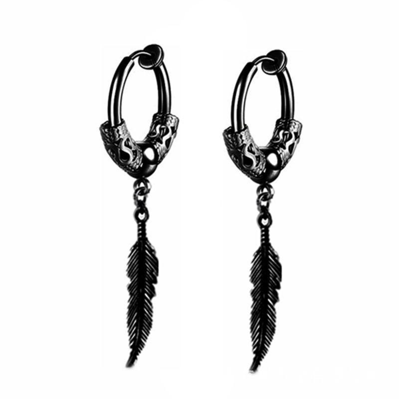 Boucles d'oreilles pour hommes et femmes Mode Personnalisé Clips d'oreilles Style Rétro Ensemble de Pendants d'oreilles Exagérés pour Hommes et Femmes Fourniture