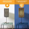 Metal Lamp Shades Hollow Carved Lampshade Iron Lamp Cover Modern Style Decorative Lamp Shade for Table Chandelier Wall Lamp, Flower Carved