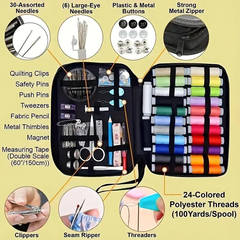 

1-Pack Complete Mending Kit - New Year s Organization Starter for Home Repair & Button Replacement United States
