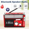 High Sensitivity Retro Portable Wireless Bluetooth Radio Receiver Three Band Radio TF Card /USB MP3 Digital Playerr FM Pointer
