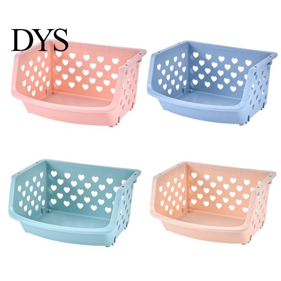 Toys Snacks Storage Basket Multifunctional High Capacity Stackable Fruit Vegetable Organizer Hollow-out for Kitchen Holder