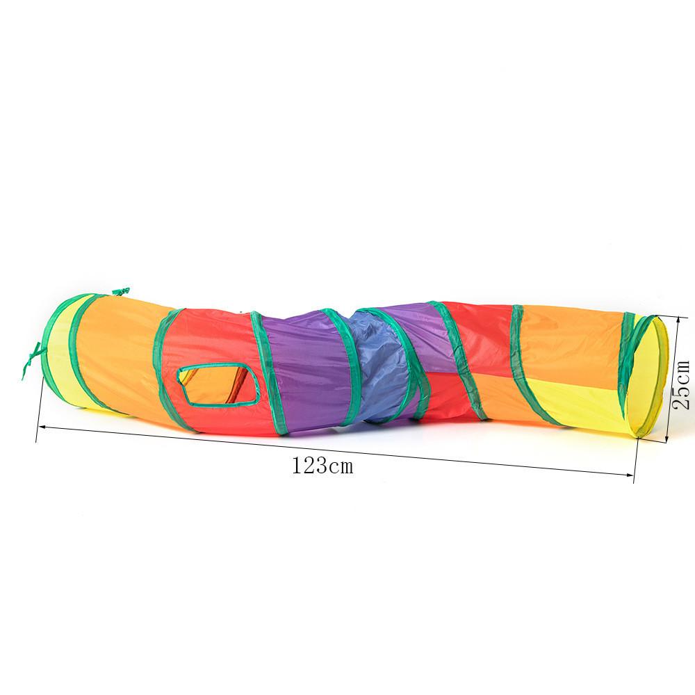 Cat Tunnel Playground Set With Canvas Material For Play And Exercise