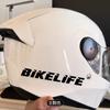 Bikerlife Sticker 1Pc Waterproof Scratch Resistant Self-Adhesive Vinyl Decal for Motorcycle Helmet Fuel Tank Bike Decor
