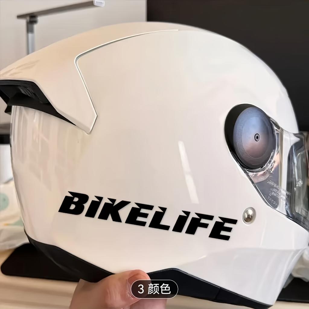 Bikerlife Sticker 1Pc Waterproof Scratch Resistant Self-Adhesive Vinyl Decal for Motorcycle Helmet Fuel Tank Bike Decor