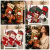 Elk Christmas Stockings Santa Claus Santa Gift Pocket Ornaments Candy Bag  Christmas