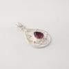 Rhodolite Gemstone 925 Sterling Silver Jewelry Designer Women Pendant 1.40" For Anniversary Gift PP-19-46