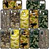 Per iPhone 17 16 15 Xiaomi Poco Redmi Note 14 13 12 11 Pro Max Samsung Galaxy S25 S24 S23 OPPO Huawei Custodia per Telefono con Fantasia Camouflage Militare Esercito
