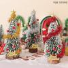 1Pcs Mini Christmas Tree Cedar Tree Model Xmas Scene Decor Ornament House Festival Decoration Toys
