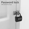 3 Digit Combination Password Lock Portable Zinc Alloy Carrying Case Lock Padlock