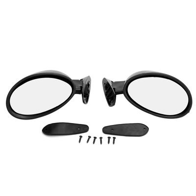 1 par de espelho retrovisor universal preto para porta lateral acessório de modificação de carro vintage