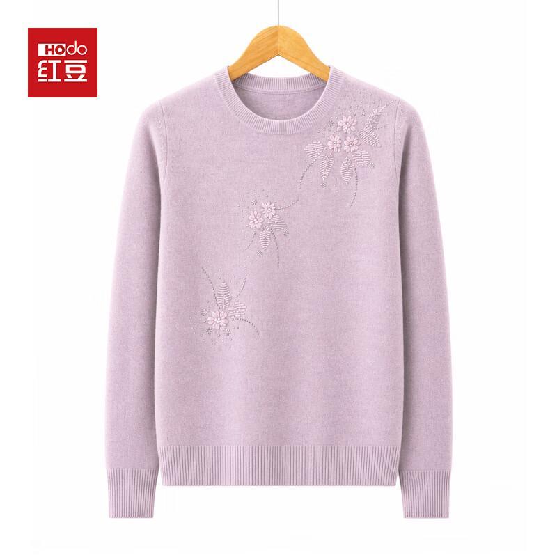 Hodo Women's Floral Embroidered Pullover Sweater