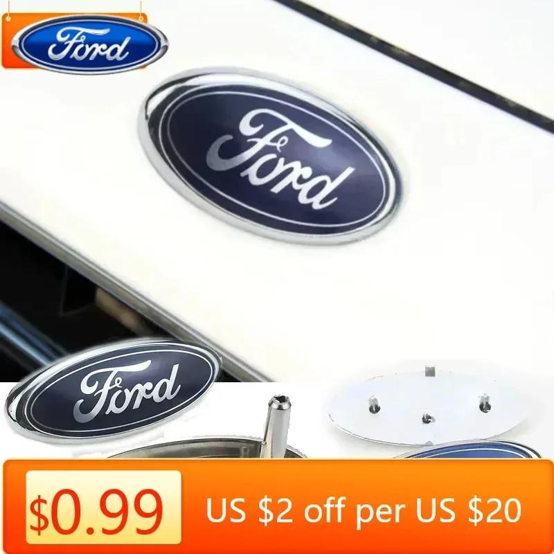 Car Sticker Ford New 2025 Hot 14.5X6cm Emblem for Ford Mondeo Explorer Focus 2 3 Fusion Transit F150 Fiesta Car Logo Front Grill