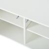 190 x 40 x 51.5 cm TV Cabinet with 4 Cabinet Doors, Lowboard with 5 Metal Legs, Suitable for TVs with approx. 85 Inch Screen Diagonal, White-Gold
