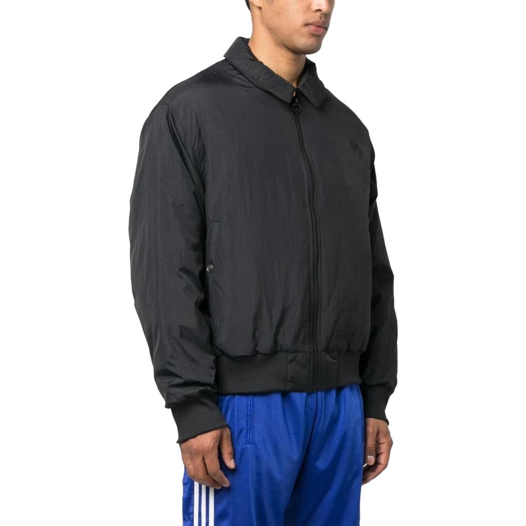 Adidas Puffer Jackets Men's Black Lapel Moderate Puffer Jacket HR8675