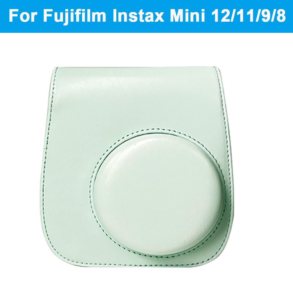 PU Leather Camera Bag Case For Fujifilm Instax Mini 12/11/9/8 Retro Camera Protective Cover Shell Pouch Protector Scratchproof