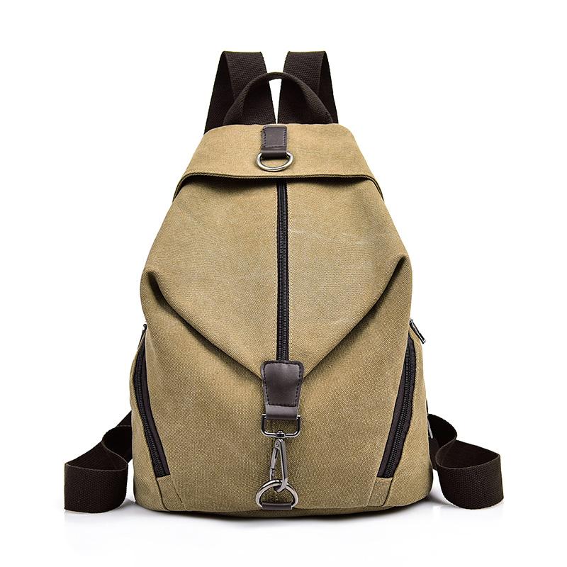 Fashion Canvas Female Backpack Multifuction Casual Backpack For Teenager Girls New Summer Women Large Capacity Shoulder Bag