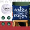 Christmas Snowman And Dwarves Pillowcase Bedroom Sofa Cushion Cover 100% Polyester Living Room Cushion Pillowcase Home Decor