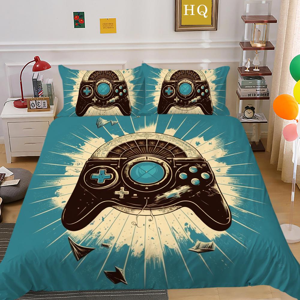 3D Game Console Printing Bedding Set Cover Bedspreads Single Size High Quality Fashion Home Textiles