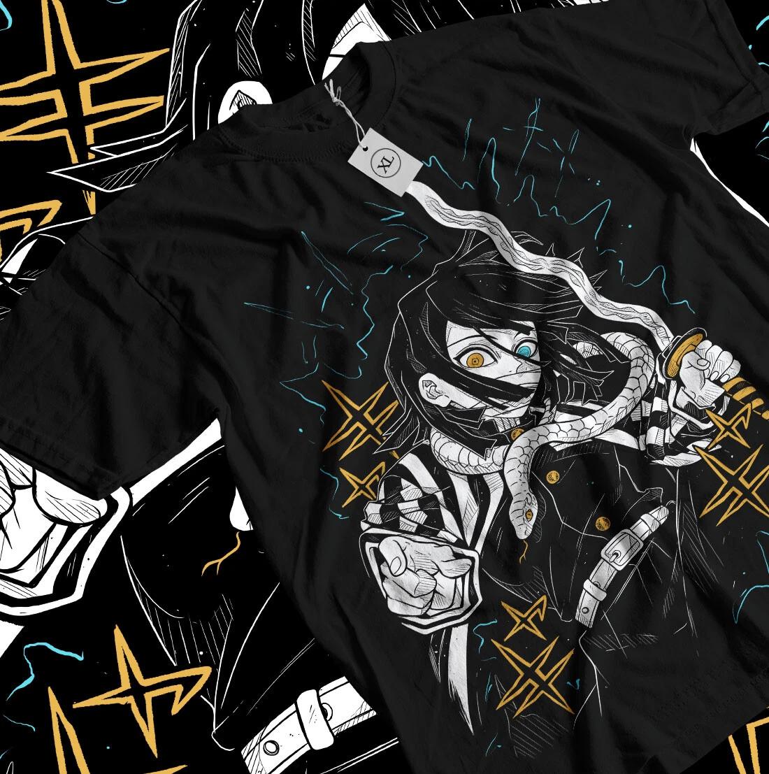 

Obanai Iguro T-Shirt Kimetsu No Yaiba, Anime Nezuko Tanjiro Shirt All Size 3XL