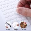 Zonon 280 Pieces Double Sided Sticky Dot Stickers Adhesive Squares Removable Circle Square Putty No Trace Clear Sticky Tack Waterproof Mounting Putty