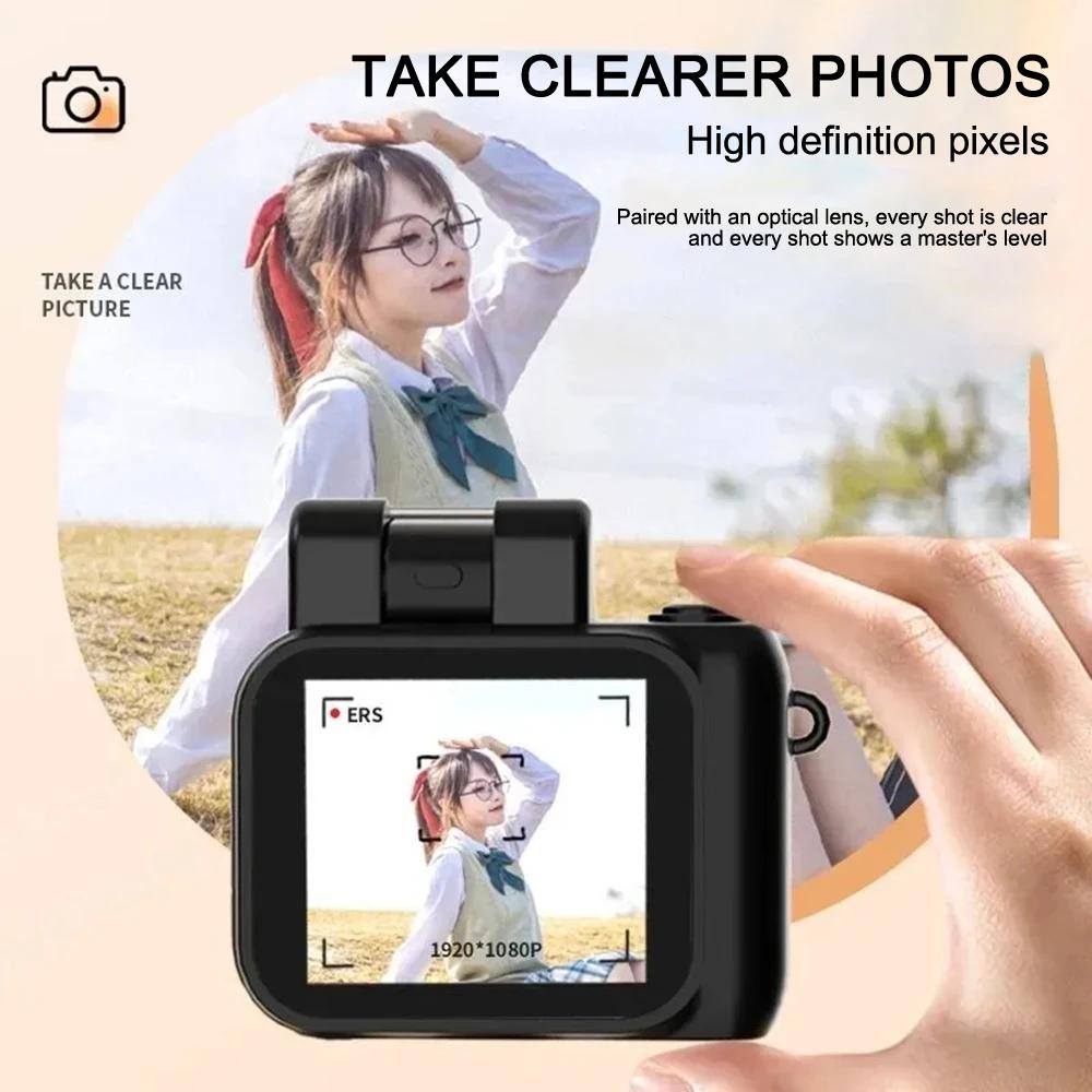 HD 1080P Mini Camera Portable Monoreflexes Style Cam CMOS With Flash Lamp Battery Dock Video Recorder LCD Screen Small Camcorder