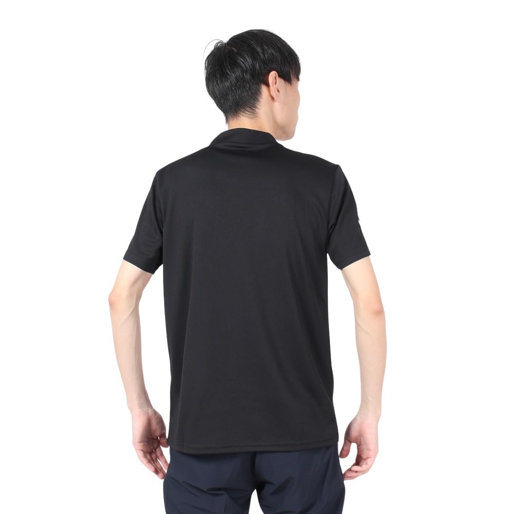 Admiral Golf Classic Flag Mock Shirt ADMA498 Men's Black