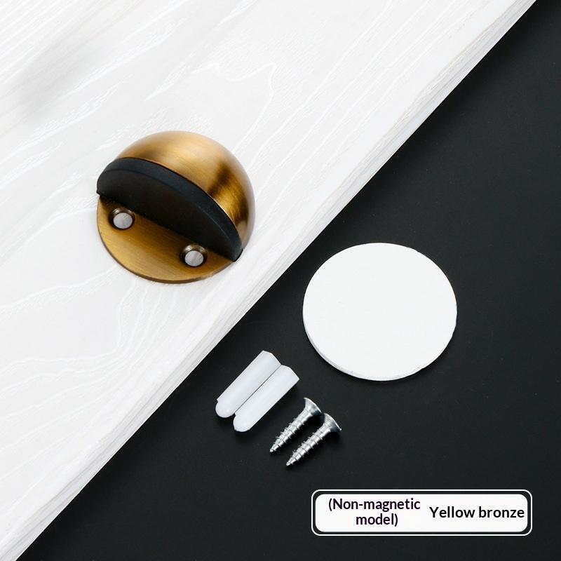 §1 Set Silicone Anti-Collision Buffer New No-Drill Magnetic Door Stopper For Glass & Bedroom Doors Windproof Floor Mount