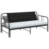 Back Cushion Black 160 x 50 cm Cord Fabric