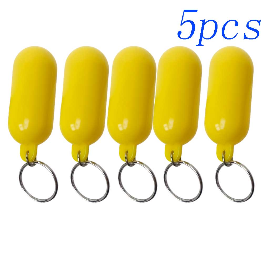 5/10pcs Floating Keychain for Beach Swimming Fishing Kayaking Bright Color Key Buoy Marine Sailing Boat Fender Buoyant Key Ring 3