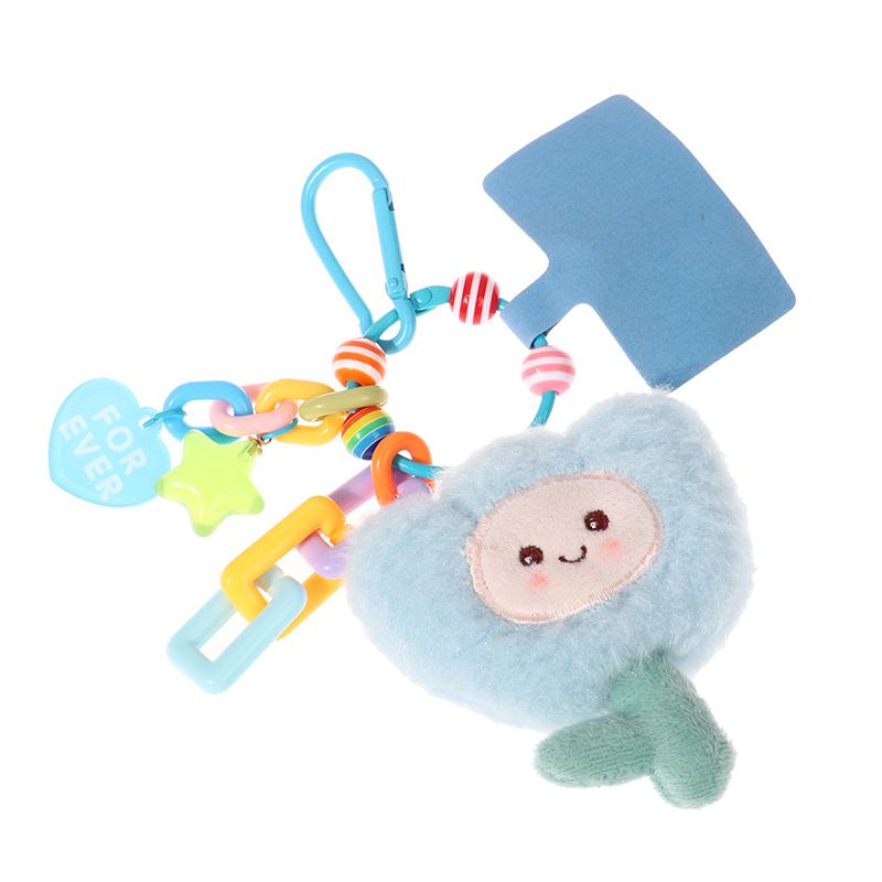 Cute Flower New Plush Tulip Diy Creative Keychain Backpack Pendant Charm Mobile Phone Individualization Couple Gift