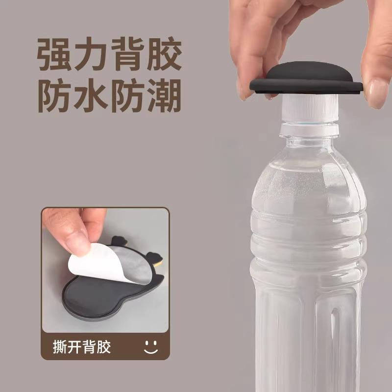 Silicone Cute Pet Anti-collision Pad, Soft Rubber Door Sticker, Anti-collision Artifact, Refrigerator Door Rear Wall Sticker, Penguin Panda Buffer Pad