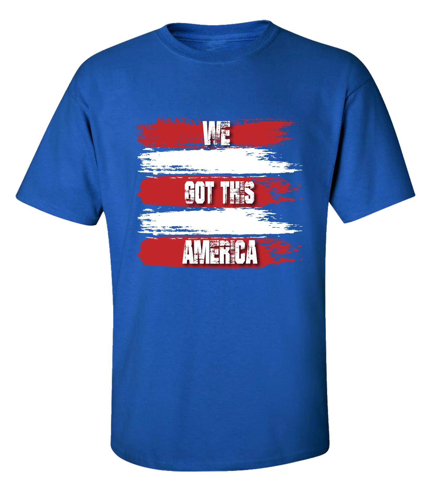 We Got This American Flag Short Sleeve Adult Unisex T-Shirt L