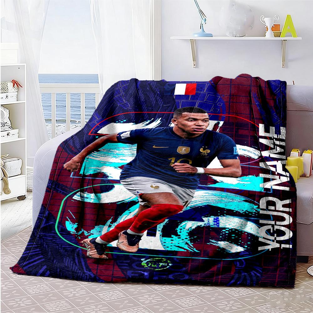 Lamin Yamal Personalized Text Blanket Lightweight Customizable Blanket Ultrasoft For Couch Office Chair Bedding Home Decor Allseason Use