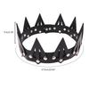 Gothic Queen Tiara Leather Spiked Crown Cosplay Costume Carnival Fancy Dress