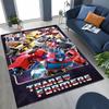 Cartoon T-Transformers Autobots Optimus Prime Rug for Bedroom Living Room Sofa Home Doormat Decor, Large Kids Non-slip Floor Mat