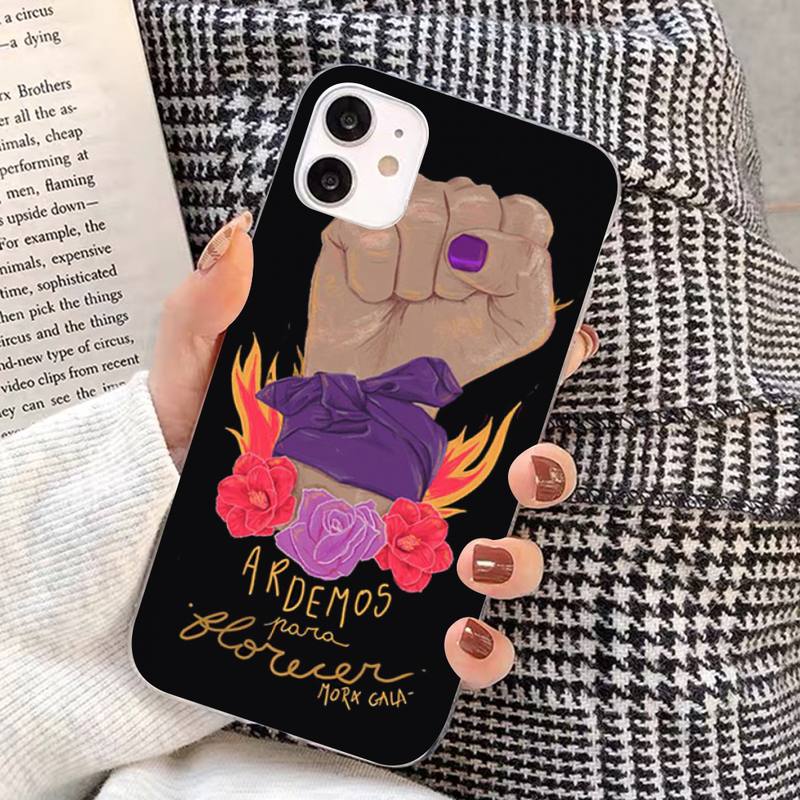 Feminist Feminism Power Girls Phone Case for Iphone 13 8 7 6S Plus X 5S SE 2020 XR 11 12 Mini Pro XS MAX