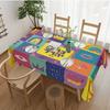 Jewish Holiday Rectangle Tablecloth for Tables Decor Home Dinner Reusable Kitchen Dining Table Cloth Jewish Holiday Decorations