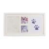 Wooden Pet Photo Frame for Dogs and Cats, Divided Photo and Mark Display with Clay Cast Materials and Color Pad for a Arrangement