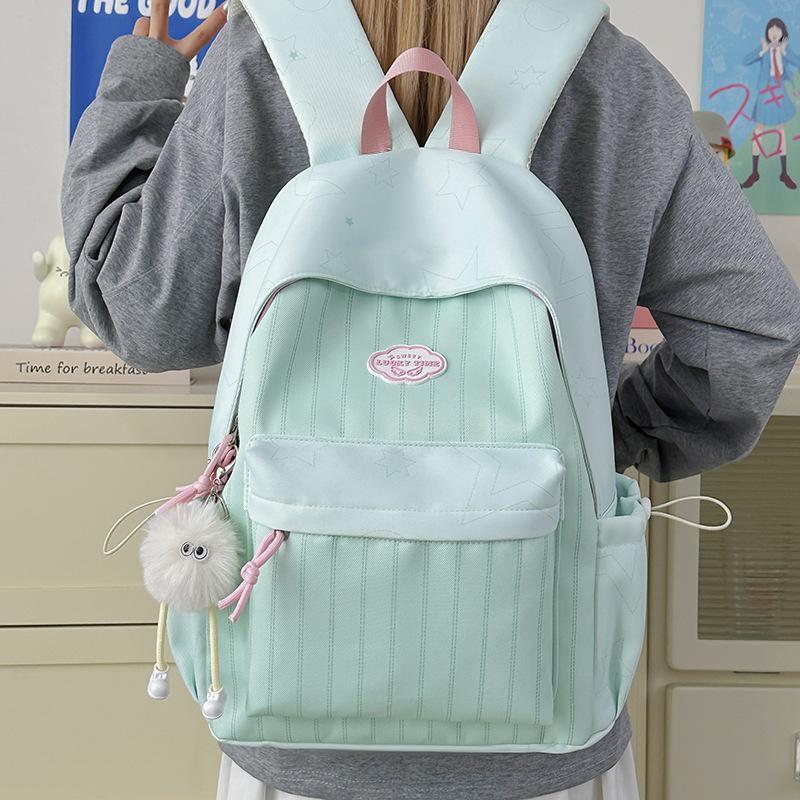 Schoolbag Korean version ins Mori school bag high value sweet primary and secondary school students light backpack commuter leisure backpack