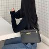 Bally Solid Color Minimalist Horizontal Square Leather Shoulder Crossbody Bag Small Women Bags Black 6307145